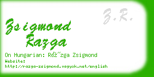 zsigmond razga business card